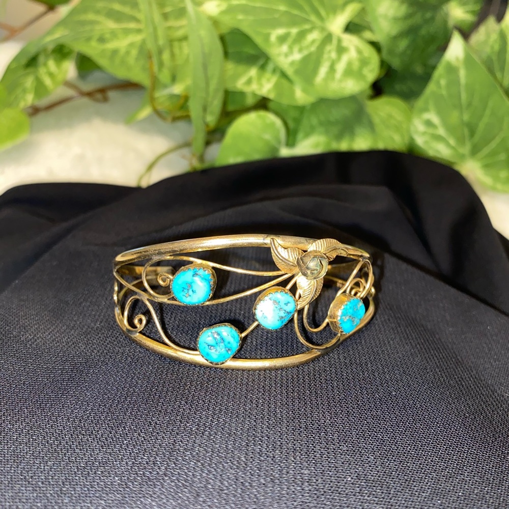 Gold Turquoise bracelet